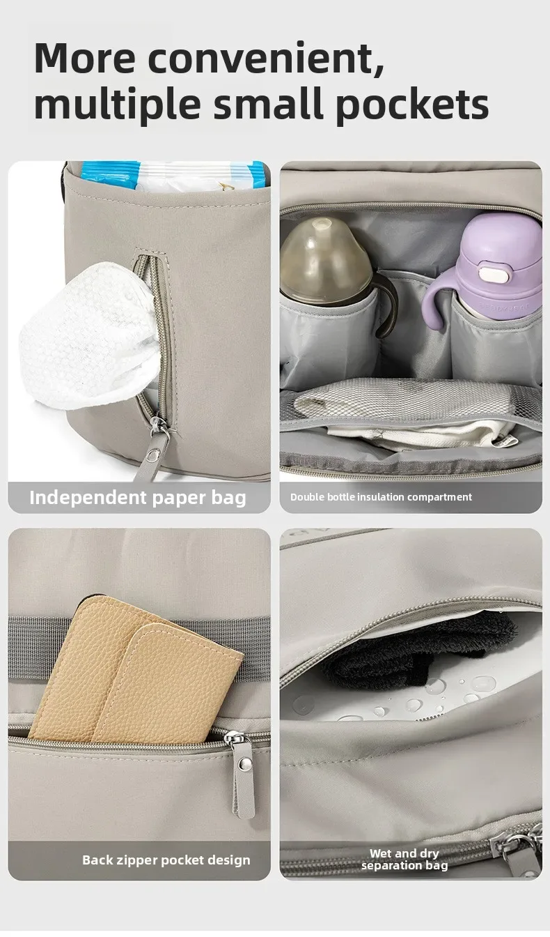 New Mom Bag: Multi-Functional, High-Capacity, Lightweight Diaper Bag with Milk Storage Compartment