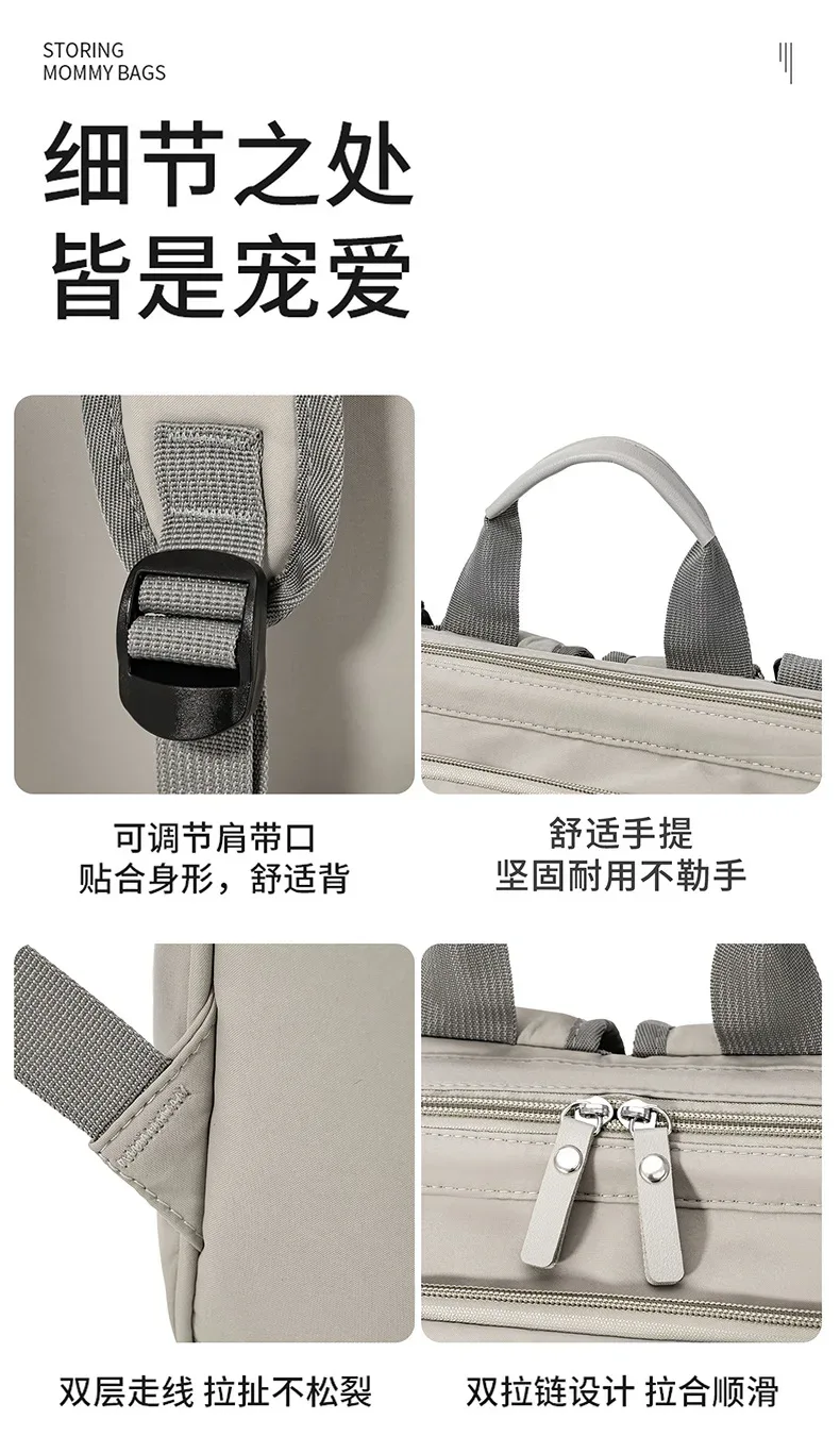 New Mom Bag: Multi-Functional, High-Capacity, Lightweight Diaper Bag with Milk Storage Compartment