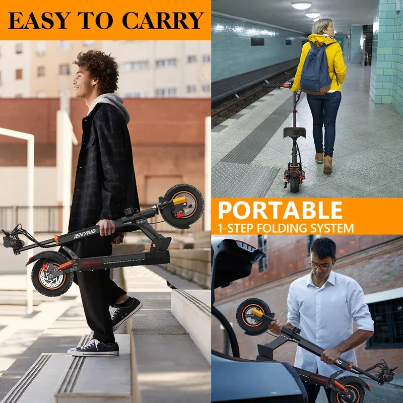 Commuting iENYRID M4 Pro S+ Electric Scooter for Adults 15MPH/28MPH Max Speed with Seat From US UK Warehouse