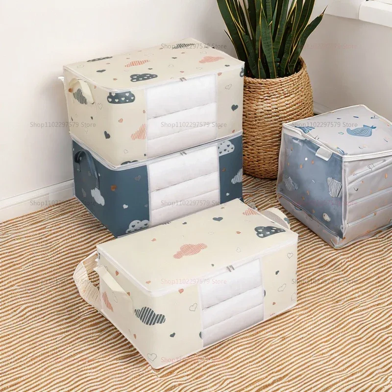 Large Capacity Multi-Purpose Storage Bag with Handles, Dustproof Moisture-Resistant Odorless Non-Woven Fabric