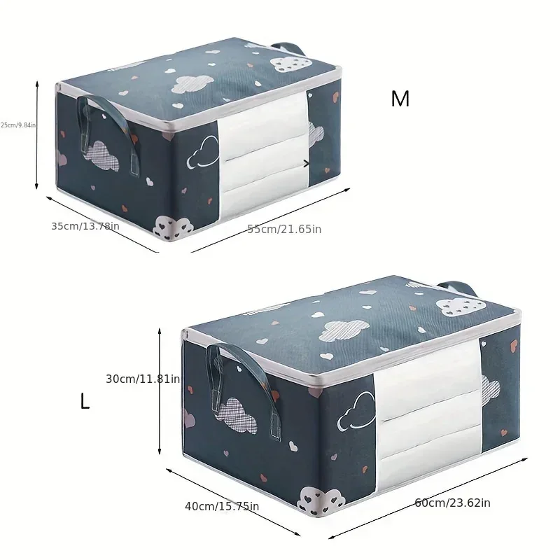 Large Capacity Multi-Purpose Storage Bag with Handles, Dustproof Moisture-Resistant Odorless Non-Woven Fabric