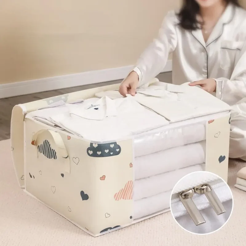 Large Capacity Multi-Purpose Storage Bag with Handles, Dustproof Moisture-Resistant Odorless Non-Woven Fabric