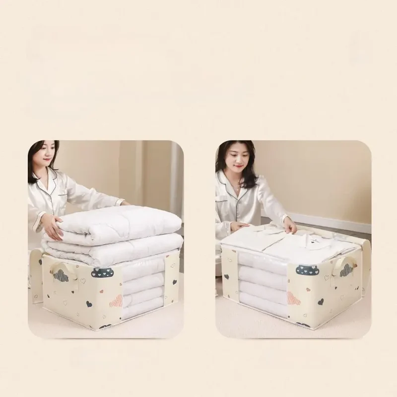 Large Capacity Multi-Purpose Storage Bag with Handles, Dustproof Moisture-Resistant Odorless Non-Woven Fabric
