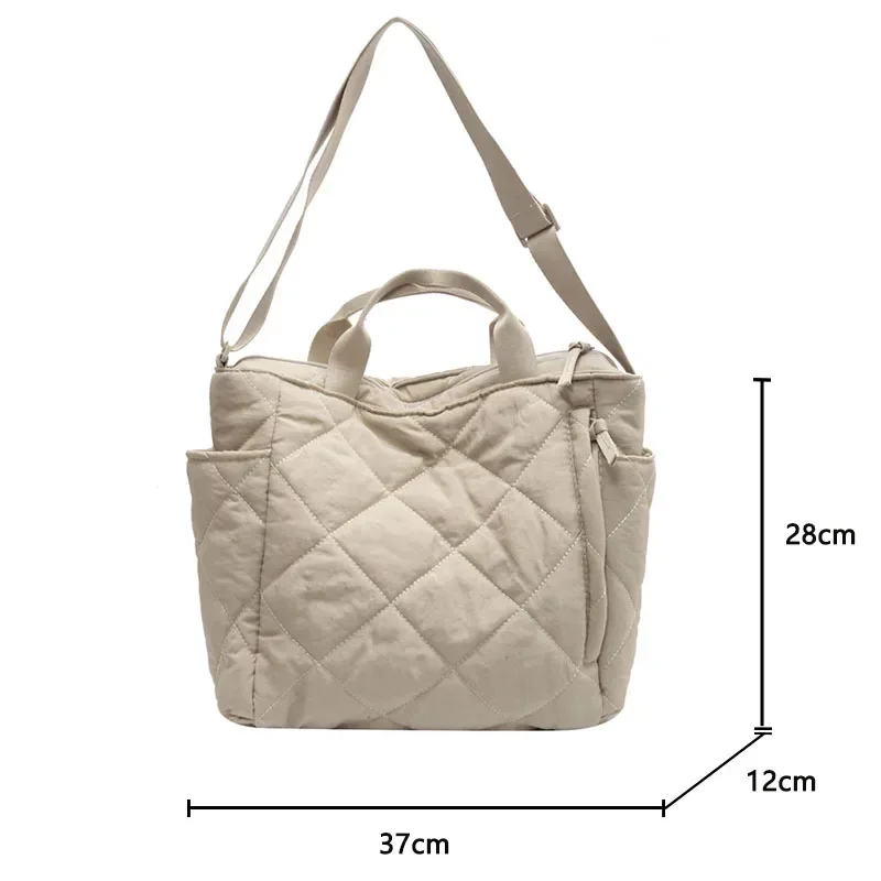 Large Capacity Mommy Bag for Women Totes Baby Diaper Nappy Bags Shoulder Cotton Ladies Maternity Shopping Bags