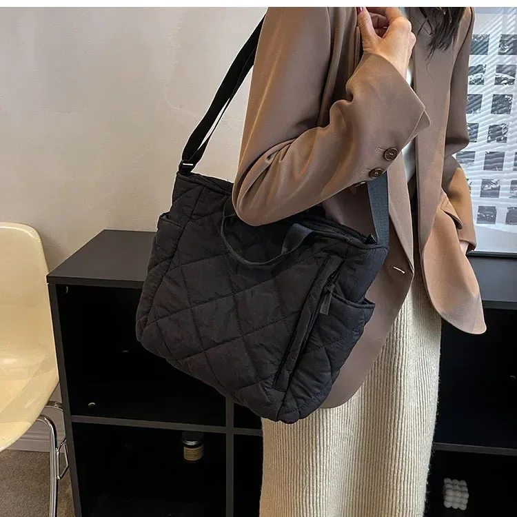 Large Capacity Mommy Bag for Women Totes Baby Diaper Nappy Bags Shoulder Cotton Ladies Maternity Shopping Bags
