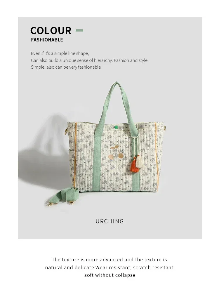Diaper bag Mommy nappy Bag Large Capacity Tote Bag Luxury Designer Bag Mother and Baby Bag Floral Messenger Diaper Bag