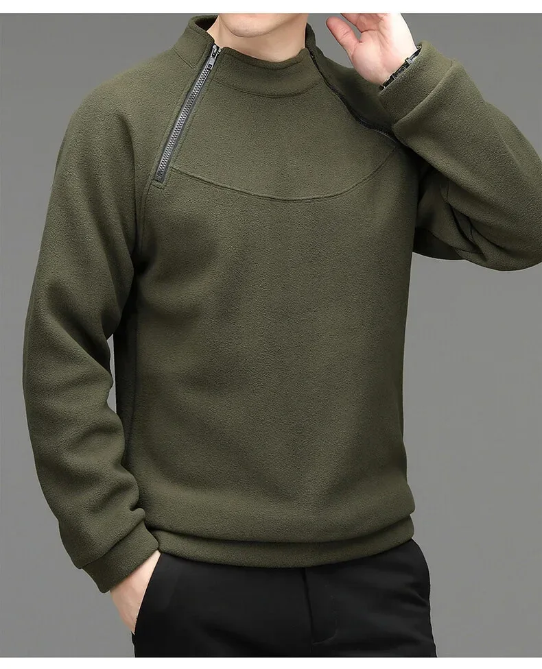 Men's Sweatshirs Spring Fall Long-sleeved T-shirt Top Loose Trend Round Neck Bottoming Shirt Lightweight Casual Sports