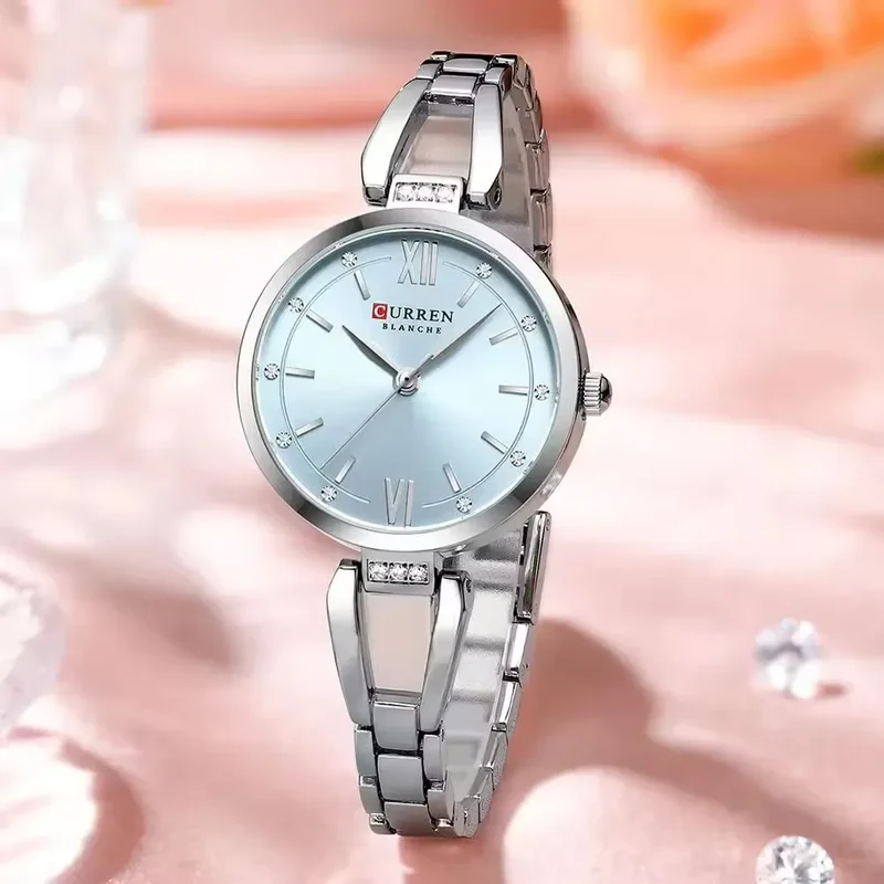 CURREN 9092 Luxury Bracelet Women's Watches Elegant Gold High Quality Stainless Steel Waterproof Female Quartz Wrist Watch