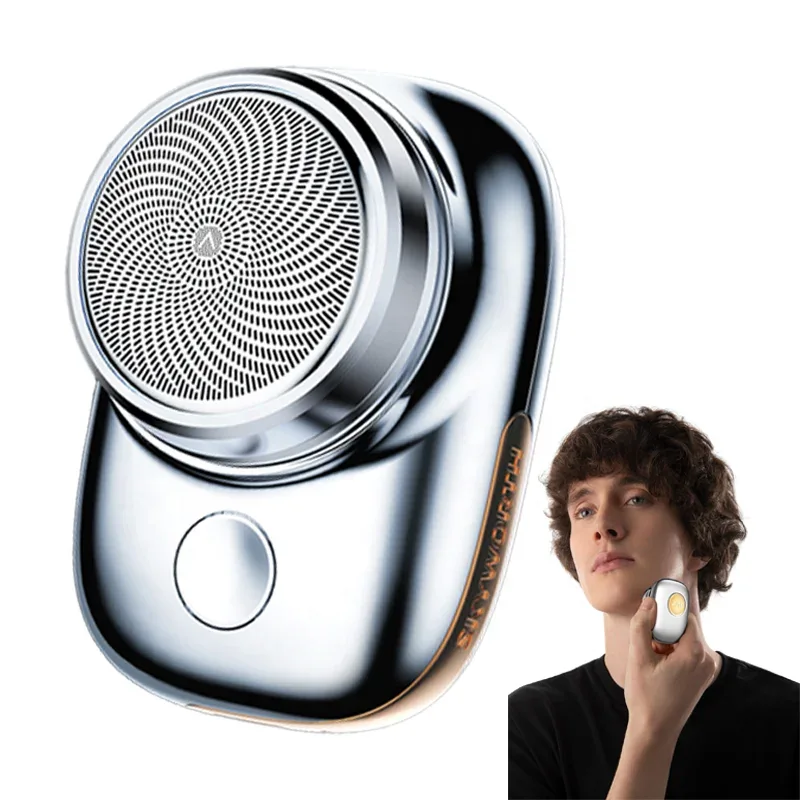 Yuanshi Zao IPX7 USB Rechargeable Electric Shaver for Men Pocket-Size Mini Razor Wet and Dry Use IPX7 Washable Beard Trimmer