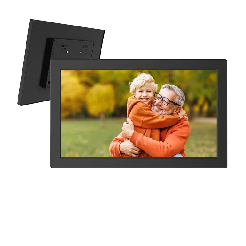 IPS Screen 1920*1080 15.6-Inch Digital Picture Frame USB Digital Photo Frame with USB Flash Drive SD Card Slot Remote Control