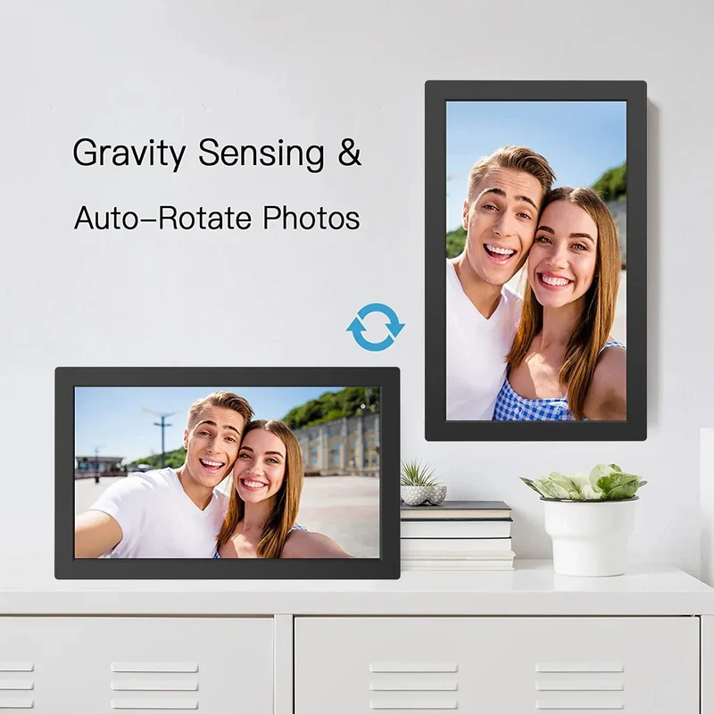 IPS Screen 1920*1080 15.6-Inch Digital Picture Frame USB Digital Photo Frame with USB Flash Drive SD Card Slot Remote Control