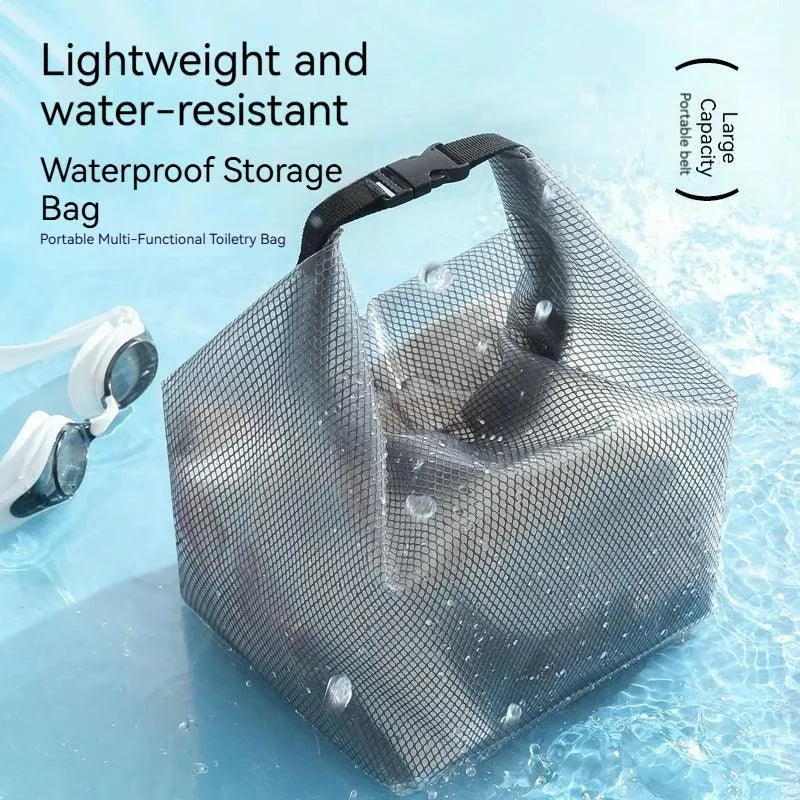 Large Capacity Waterproof Storage Bag Buggy Bag Travel Makeup Portable Storage Bag Outdoor Fitness Clothing Swimming Wash Bag