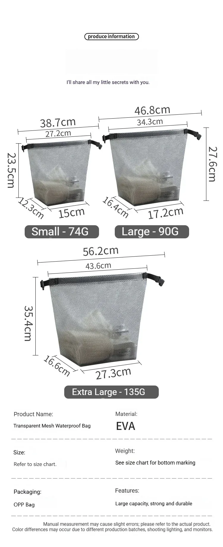 Large Capacity Waterproof Storage Bag Buggy Bag Travel Makeup Portable Storage Bag Outdoor Fitness Clothing Swimming Wash Bag