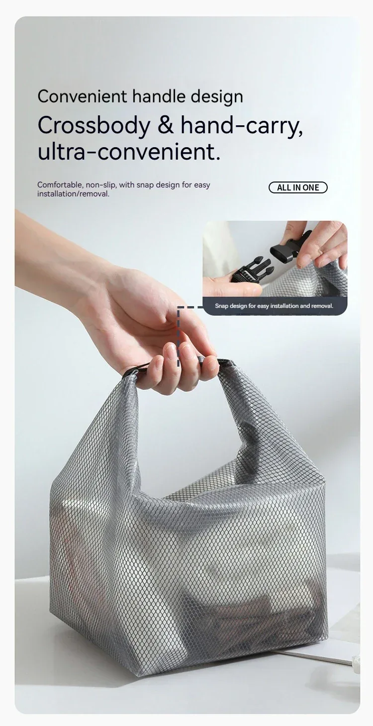 Large Capacity Waterproof Storage Bag Buggy Bag Travel Makeup Portable Storage Bag Outdoor Fitness Clothing Swimming Wash Bag