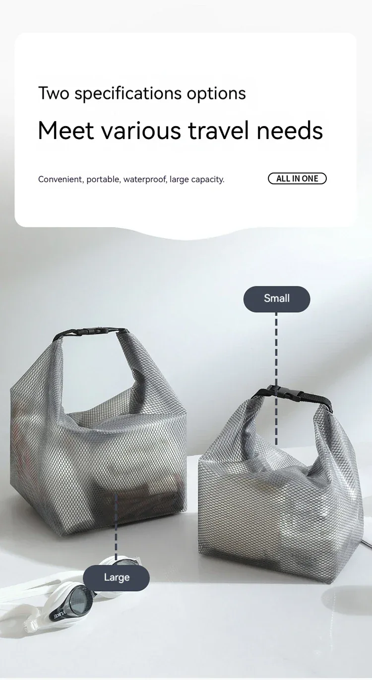 Large Capacity Waterproof Storage Bag Buggy Bag Travel Makeup Portable Storage Bag Outdoor Fitness Clothing Swimming Wash Bag
