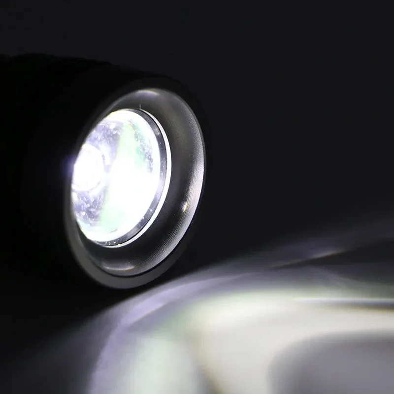 USB Flashlight Mini Torch Aluminum Alloy Strong Light LED Lights Illumination Camping Lamp Lantern Fishing Hiking Fill Lights