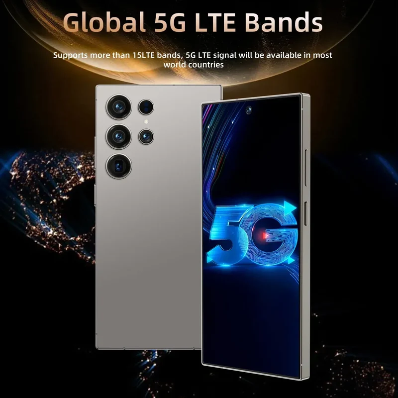 High Quality Best Selling S25 Ultra Original 2025 New Smartphone 16G+1TB Android Built-in Pen 5G Mobile Phone Global Telephone