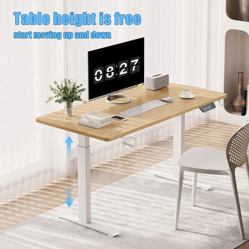 Electric Standing up Desk, Height Adjustable Electric Sit Stand Desk, Computer Desk Height Adjustable for Home Office Study Desk