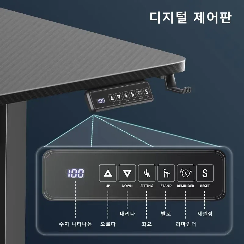 Electric Standing up Desk, Height Adjustable Electric Sit Stand Desk, Computer Desk Height Adjustable for Home Office Study Desk