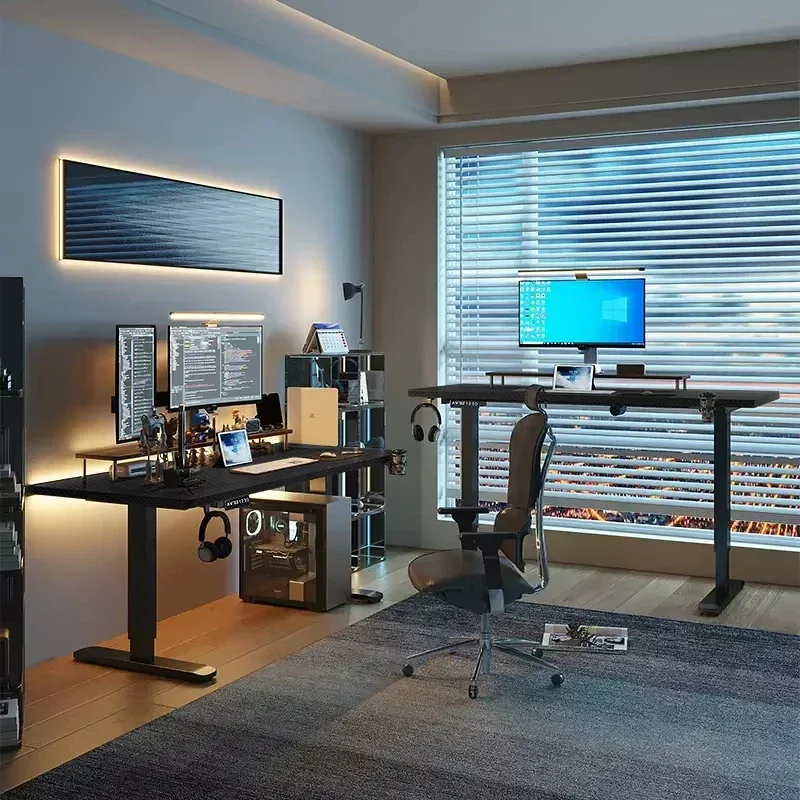 Electric Standing up Desk, Height Adjustable Electric Sit Stand Desk, Computer Desk Height Adjustable for Home Office Study Desk