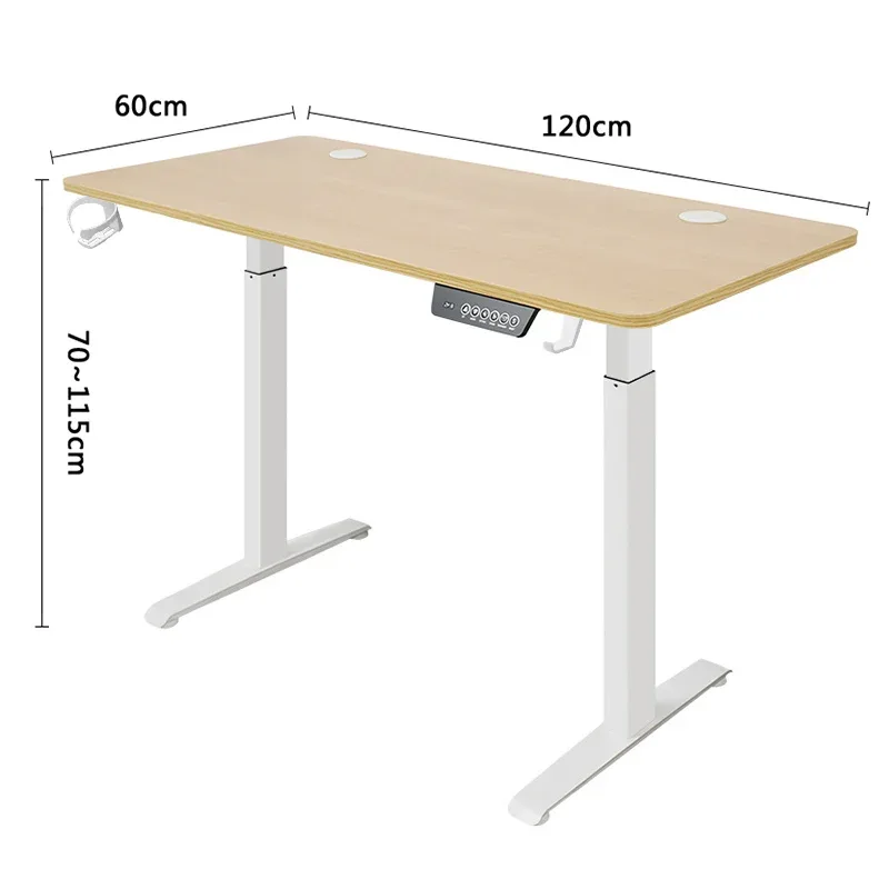 Electric Standing up Desk, Height Adjustable Electric Sit Stand Desk, Computer Desk Height Adjustable for Home Office Study Desk