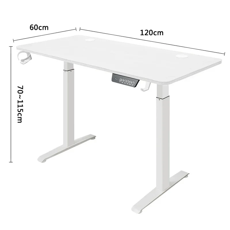 Electric Standing up Desk, Height Adjustable Electric Sit Stand Desk, Computer Desk Height Adjustable for Home Office Study Desk