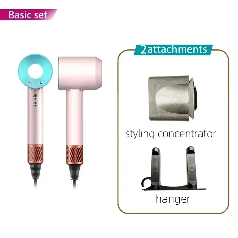 2025 Super Hair Dryer 220V Leafless Hair Dryer Personal Hair Care Styling Negative Ion Tool Schedule Negative Ion Electric Dryer
