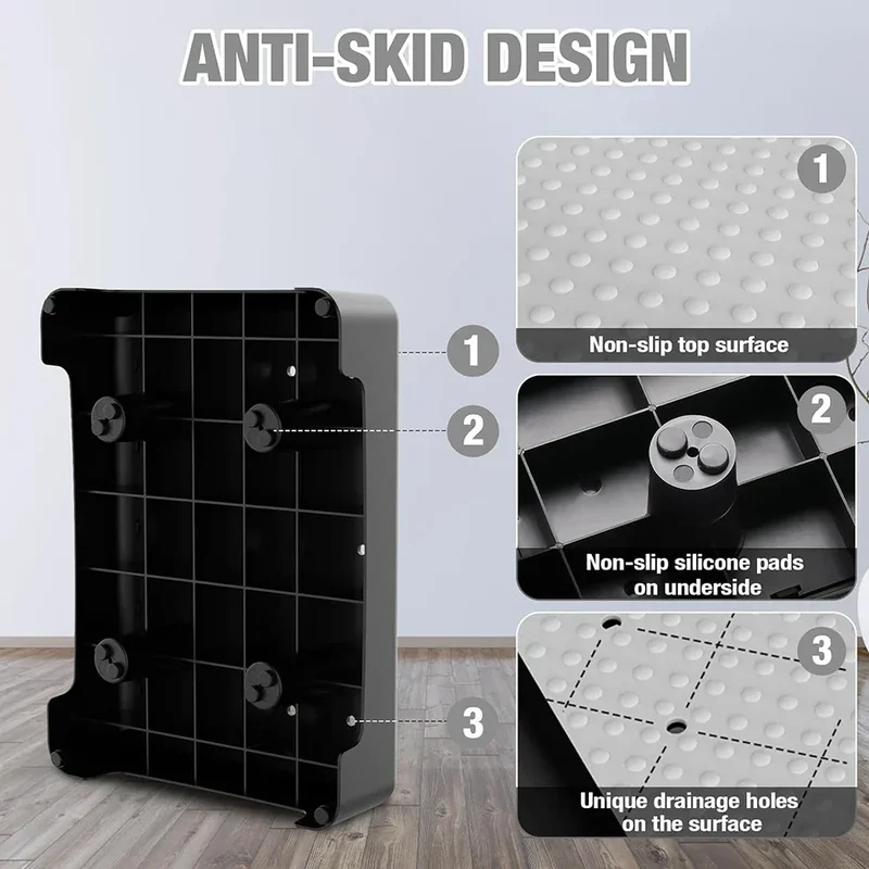 Mobility Step Stool, Non-Slip Step Platform Indoor and Outdoor, Portable Step Riser for Adults & Seniors, Safety Step for Car, B