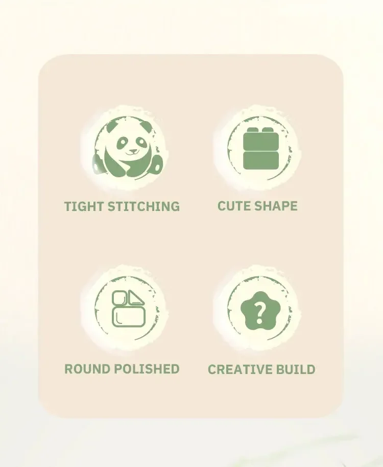 Creative DIY Assemable Animal Cute MINI Chinese Style Animal Panda Building Block Educational Boy Toys For Children Model Bricks