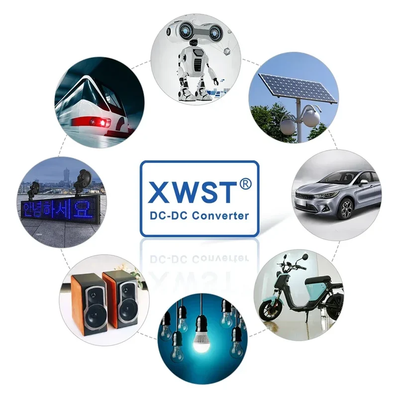 XWST DC DC 9-35V 12v 24v to 12.6v 13.8v 14.5v Constant Current 5A-25A CC Ternary Lithium Lithium Iron Phosphate Battery Charger