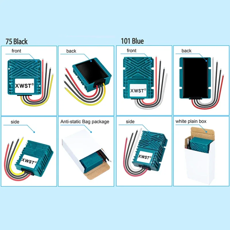 XWST DC DC 9-35V 12v 24v to 12.6v 13.8v 14.5v Constant Current 5A-25A CC Ternary Lithium Lithium Iron Phosphate Battery Charger