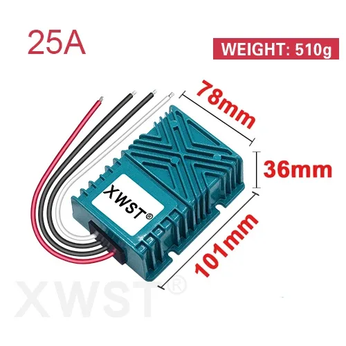 XWST DC DC 9-35V 12v 24v to 12.6v 13.8v 14.5v Constant Current 5A-25A CC Ternary Lithium Lithium Iron Phosphate Battery Charger