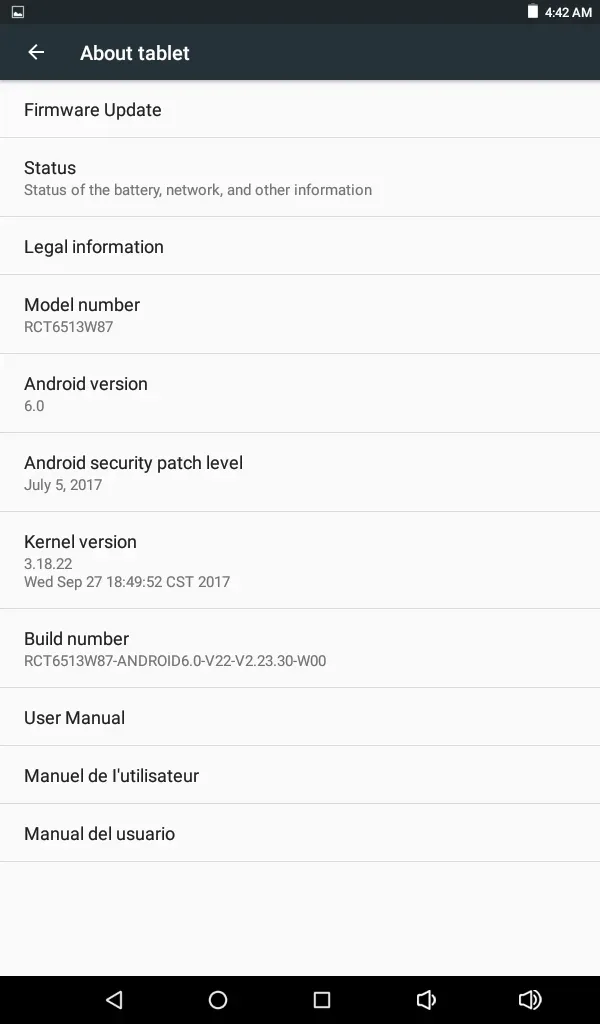 RCT 11.6" Android 6.0 Tablet TFT 10Points MT8127 Quad Core 1GB RAM 32GB ROM WIFI Bluetooth- 4.0 Mini HDMI