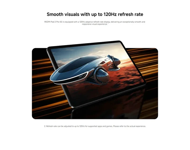 Global Version Xiaomi redmi pad 2 pro 5G 12.1 " 12000mAh Battery 8GB 256GB Flexible 5G connectivity 5G+eSIM Xiaomi HyperOS