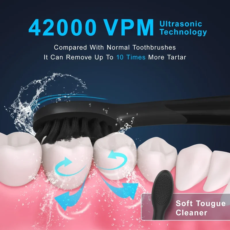Seago Electric Toothbrush Two-engines Magnetic Core Oral Care Smart Adult Timer Brush Waterproof Brushes SG540