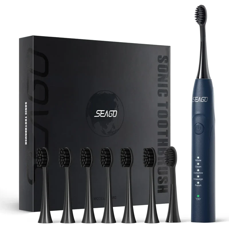 Seago Electric Toothbrush Two-engines Magnetic Core Oral Care Smart Adult Timer Brush Waterproof Brushes SG540