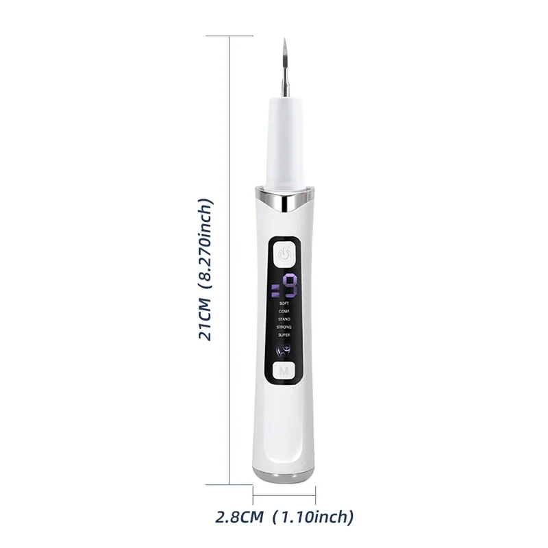 Ultrasonic Dental Scaler Tartar Remover 5 modes with LED Light Household Teeth Cleaning Tools Dental Cleaner Oral Care