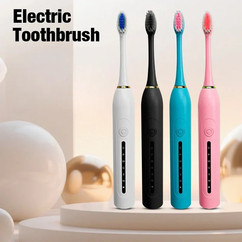 Electric Toothbrush Charging Six Speed Smart Sonic for Adults and Children with Ultra Fine Soft Bristles Waterproof Portable