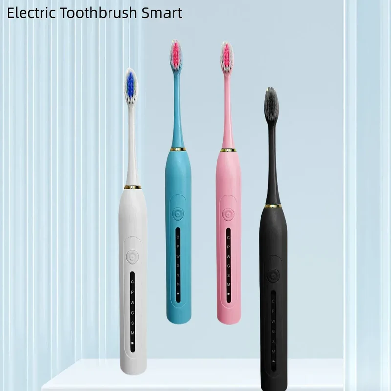 Electric Toothbrush Charging Six Speed Smart Sonic for Adults and Children with Ultra Fine Soft Bristles Waterproof Portable
