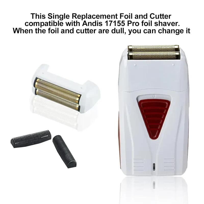 Electric Shaver Replacement Foil and Cutters Fit For Andis 17150(TS-1)，17155，17200 Replacement Accessories Head Blade