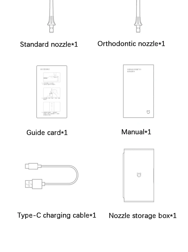 New MIJIA Portable Oral Irrigator F300 Dental Water Jet Water Flosser Teeth Whitening Bucal Tooth Cleaner Waterpulse MEO703