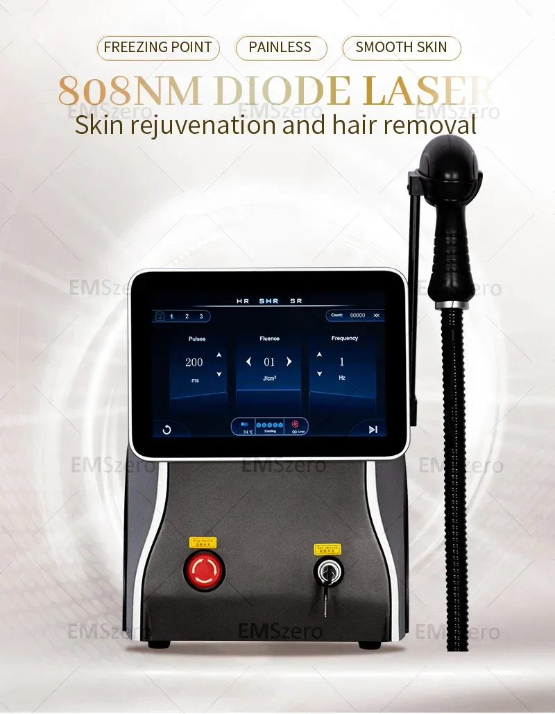 3500W Freezing Point Private Parts Body Face 808nm Diode Laser Hair Removal Machine Multifunction Permanent Painless Epilator
