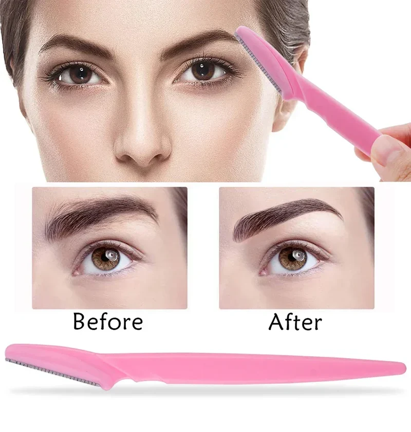 3/4/10Pcs Eyebrow Trimmer Blade Shaver Portable Face Razor Eye Brow Epilation Hair Removal Cutters Safety Razor Woman Makeup