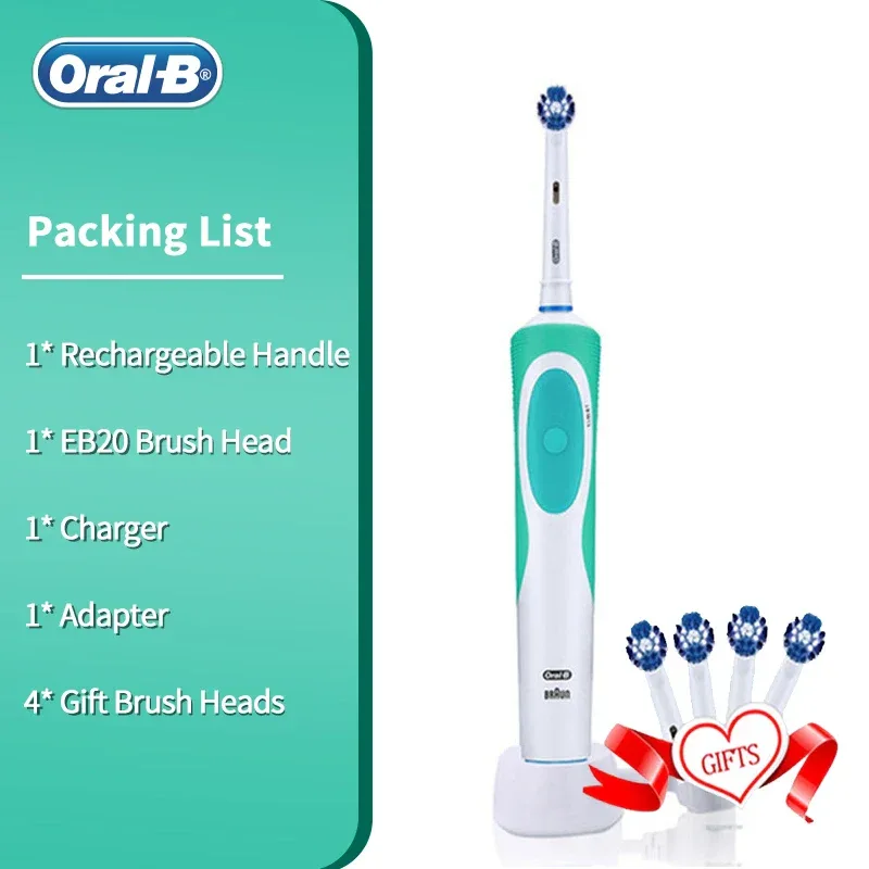 Oral B Electric Toothbrush Vitality Model Tooth Brush D12 Rotation Clean Teeth Rechargeable Brush Removel Plaque White Teeth