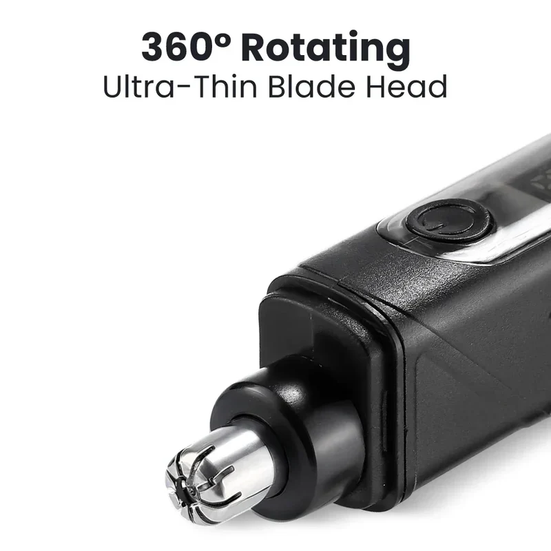 Electric Mini Nose Hair Trimmer Painless Clipper Nose Ears Facial Hair Shaving Portable Trimmer For Men Women Wet Dry Haircut