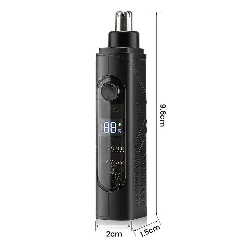 Electric Mini Nose Hair Trimmer Painless Clipper Nose Ears Facial Hair Shaving Portable Trimmer For Men Women Wet Dry Haircut