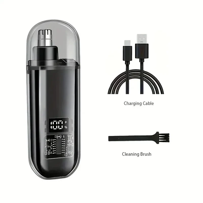 Portable Nose Hair Trimmer Mini Trimmer for Nose Mini Nose and Ear Hair Trimmer Nose Trimmer Rechargeable Trimmer 2-in-1Unisex