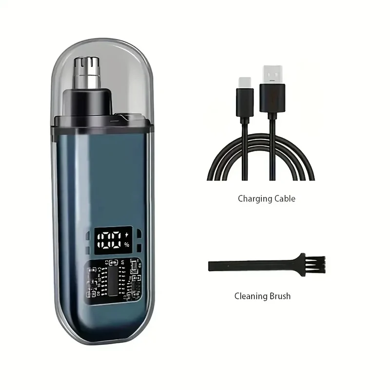 Portable Nose Hair Trimmer Mini Trimmer for Nose Mini Nose and Ear Hair Trimmer Nose Trimmer Rechargeable Trimmer 2-in-1Unisex