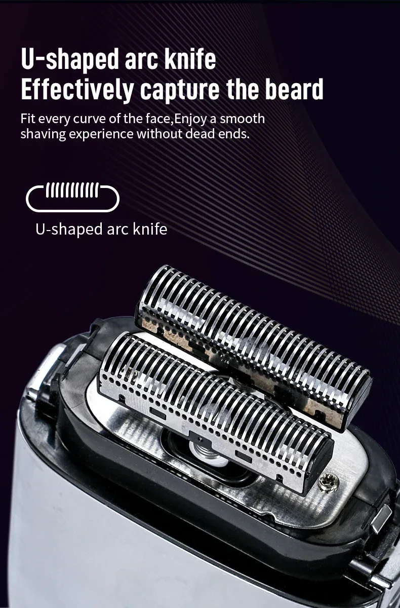 Kemei Tx1 Rechargeable Metal Housing Pro Electric Shaver For Men Hair Beard Electric Razor Bald Shaving Machine Finishing Fade