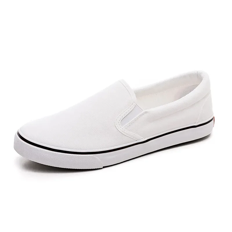 Hand-Painted Canvas Shoes Elastic Unisex Spring 2025 Style Korean Version Flat Heel Breathable Cotton Lined All-Season Footwear